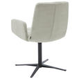 ARMLEHNSTUHL  in Cord  - Greige/Schwarz, Design, Textil/Metall (61/88/66cm) - Dieter Knoll