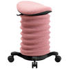 BÜROHOCKER   Rosa, Schwarz  - Schwarz/Rosa, Design, Kunststoff/Textil (37,5/58-70/36cm) - Topstar