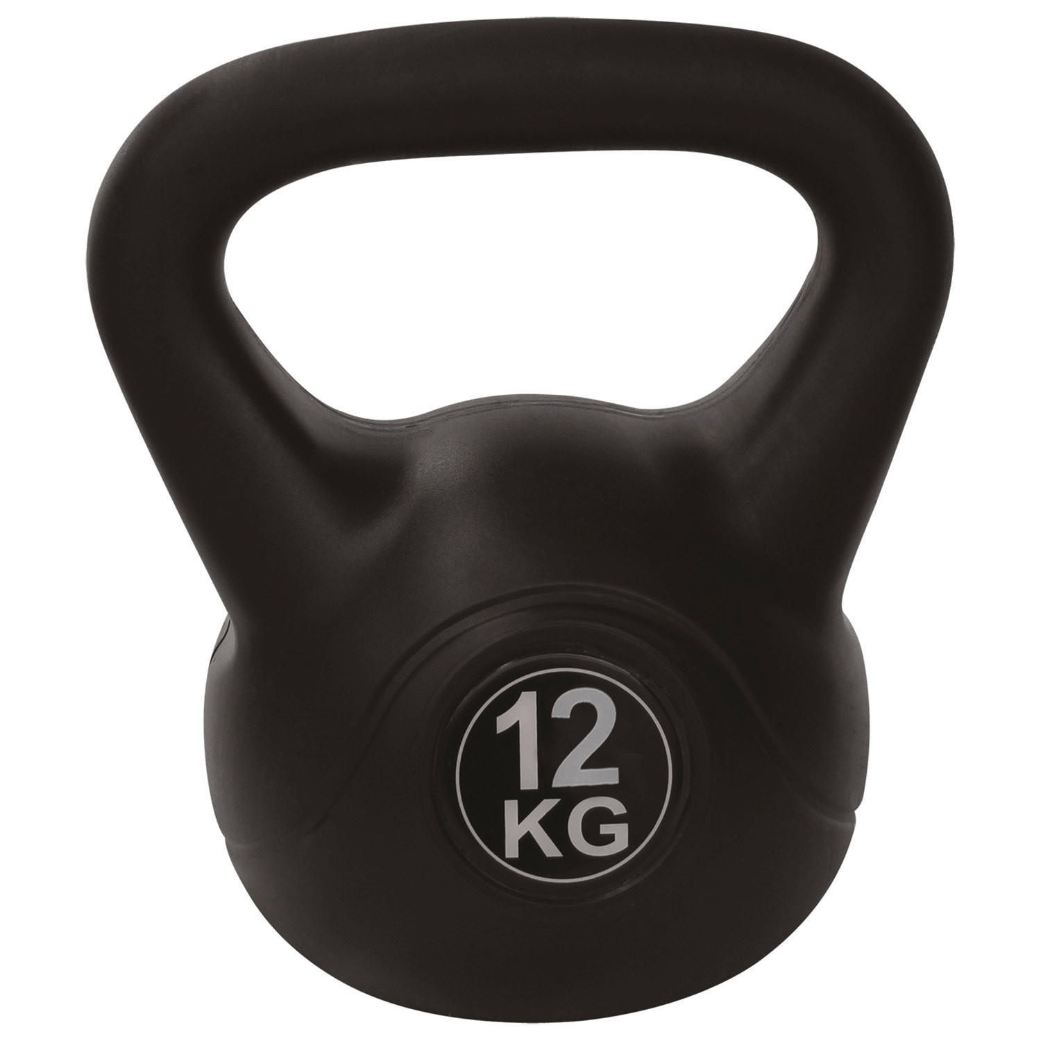 KUGELHANTEL  - Schwarz, KONVENTIONELL, Kunststoff (19/21/29cm)