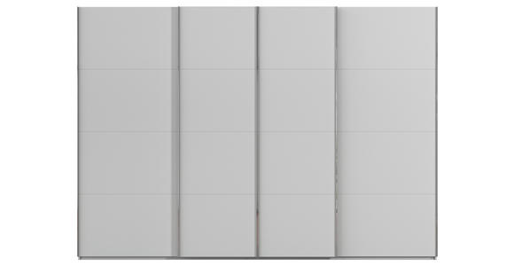 SCHWEBETÜRENSCHRANK 316/223/68 cm 4-türig Grau - Chromfarben/Grau, Design, Holzwerkstoff/Metall (316/223/68cm) - Novel
