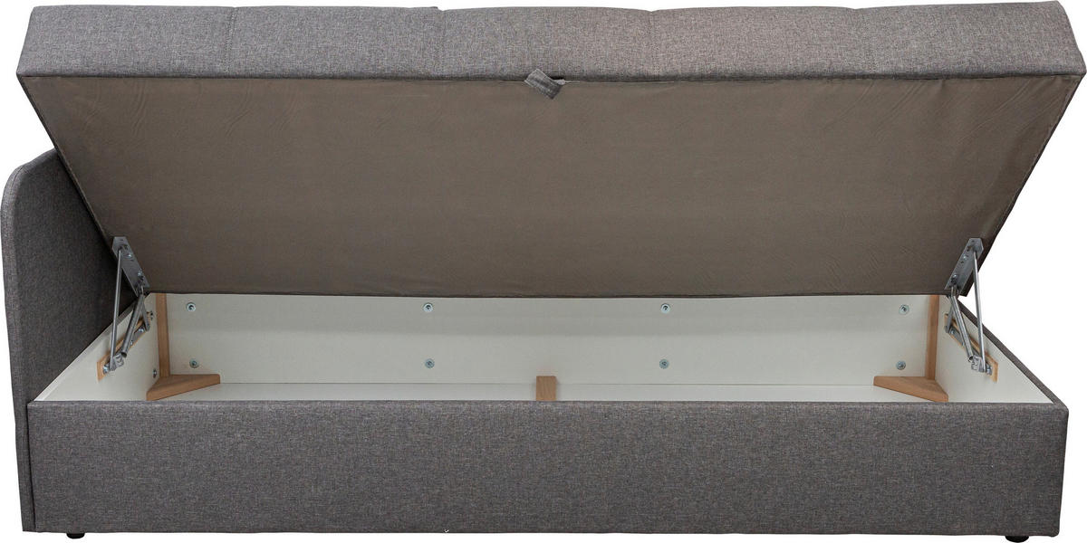 HEVERŐ textil szürke  - fekete/szürke, Basics, műanyag/textil (205/90/95cm) - Xora