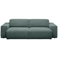 3-SITZER-SOFA  in Cord Grün  - Schwarz/Grün, Design, Kunststoff/Textil (236/71/101cm) - Pure Home Lifestyle