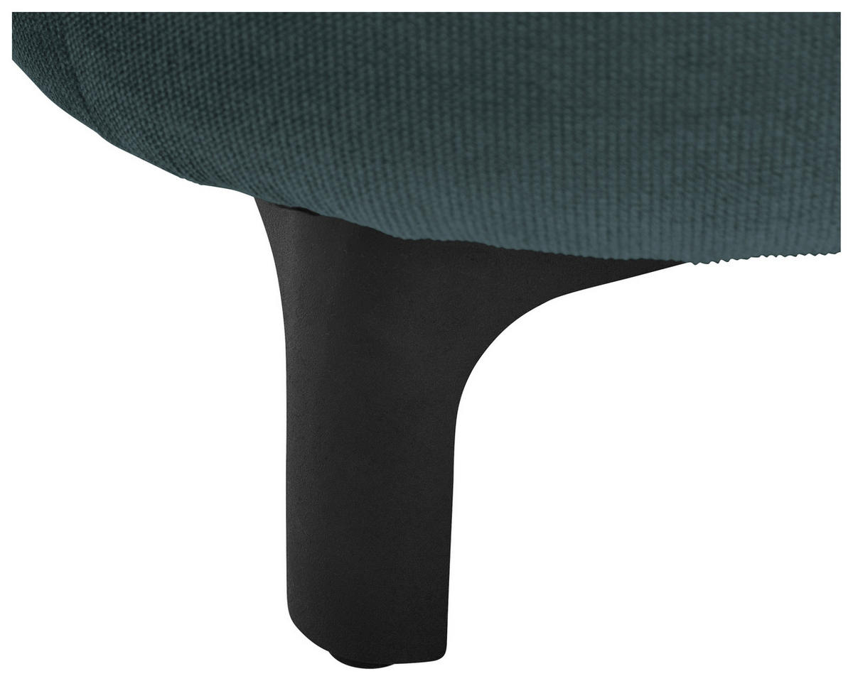3-SITZER-SOFA in Cord, Velours Dunkelgrau  - Dunkelgrau/Schwarz, Konventionell, Textil/Metall (228/84/99cm) - Carryhome