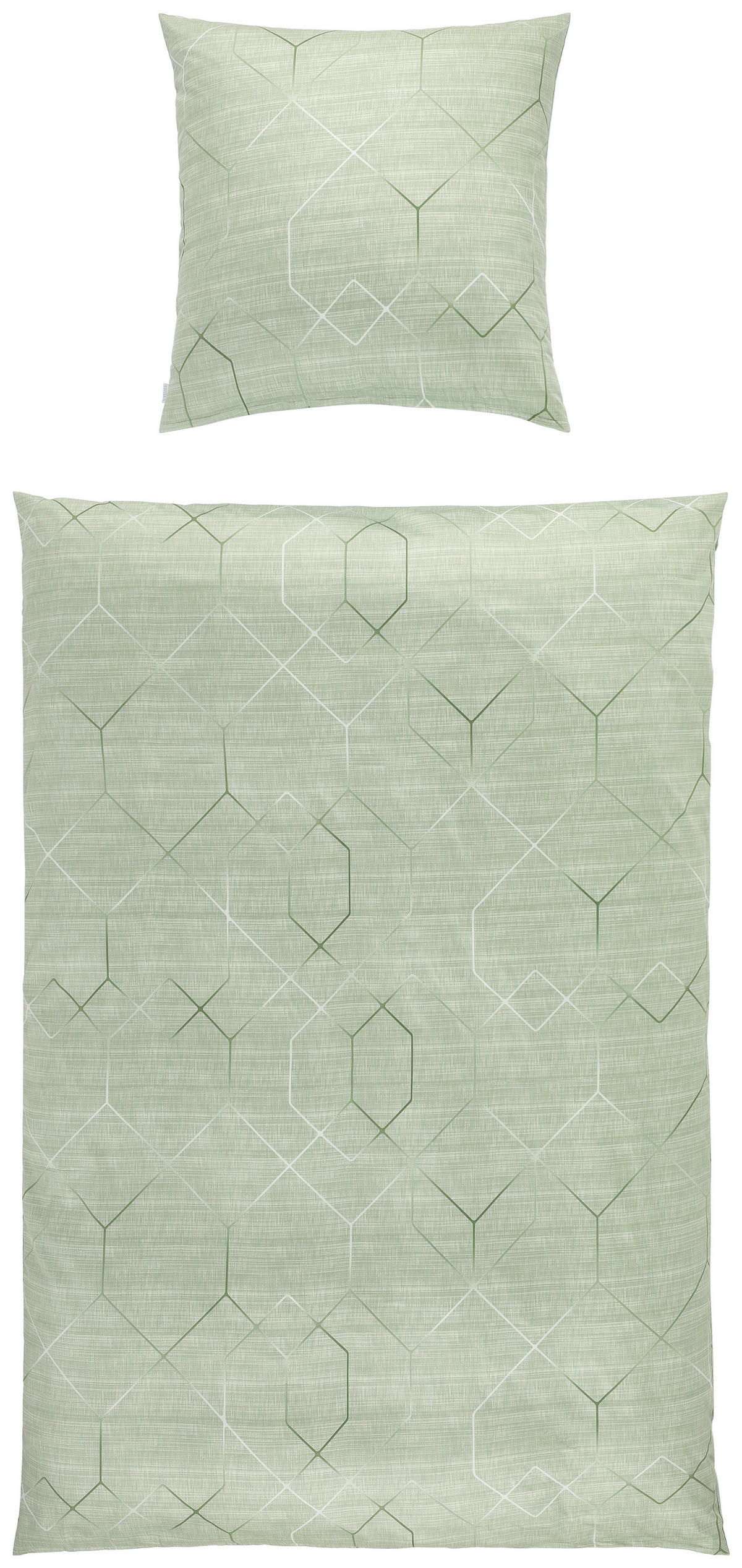 BETTWÄSCHE 135/200 cm Satin  - Grün, KONVENTIONELL, Textil (135/200cm) - Estella