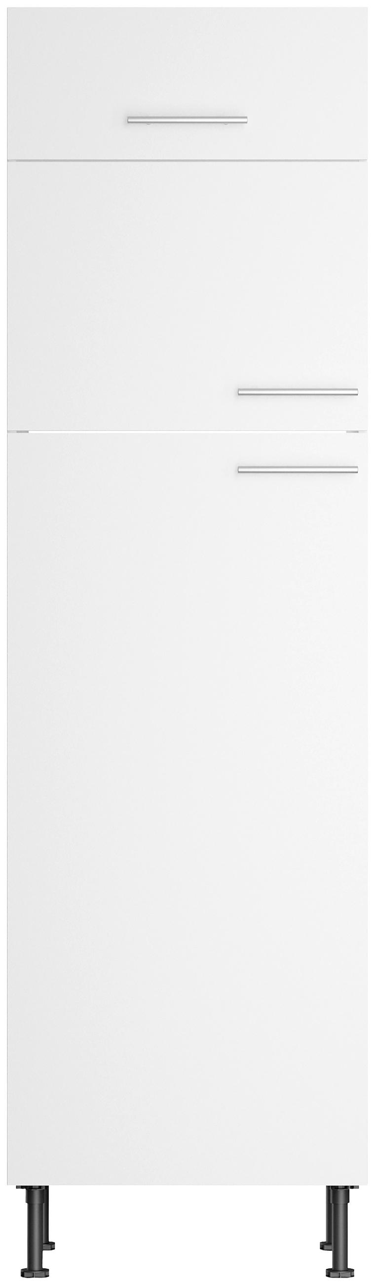 ECKKÜCHE 270/200 cm  in Weiß  - Edelstahlfarben/Anthrazit, Basics, Holzwerkstoff/Metall (270/200cm) - Optifit