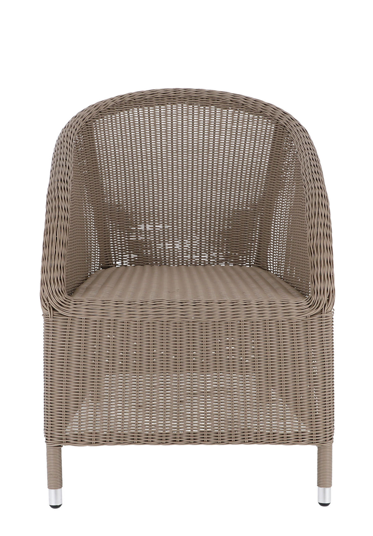 GARTENSESSEL Taupe  - Taupe/Silberfarben, MODERN, Kunststoff/Metall (67/78/75cm) - Jan Kurtz