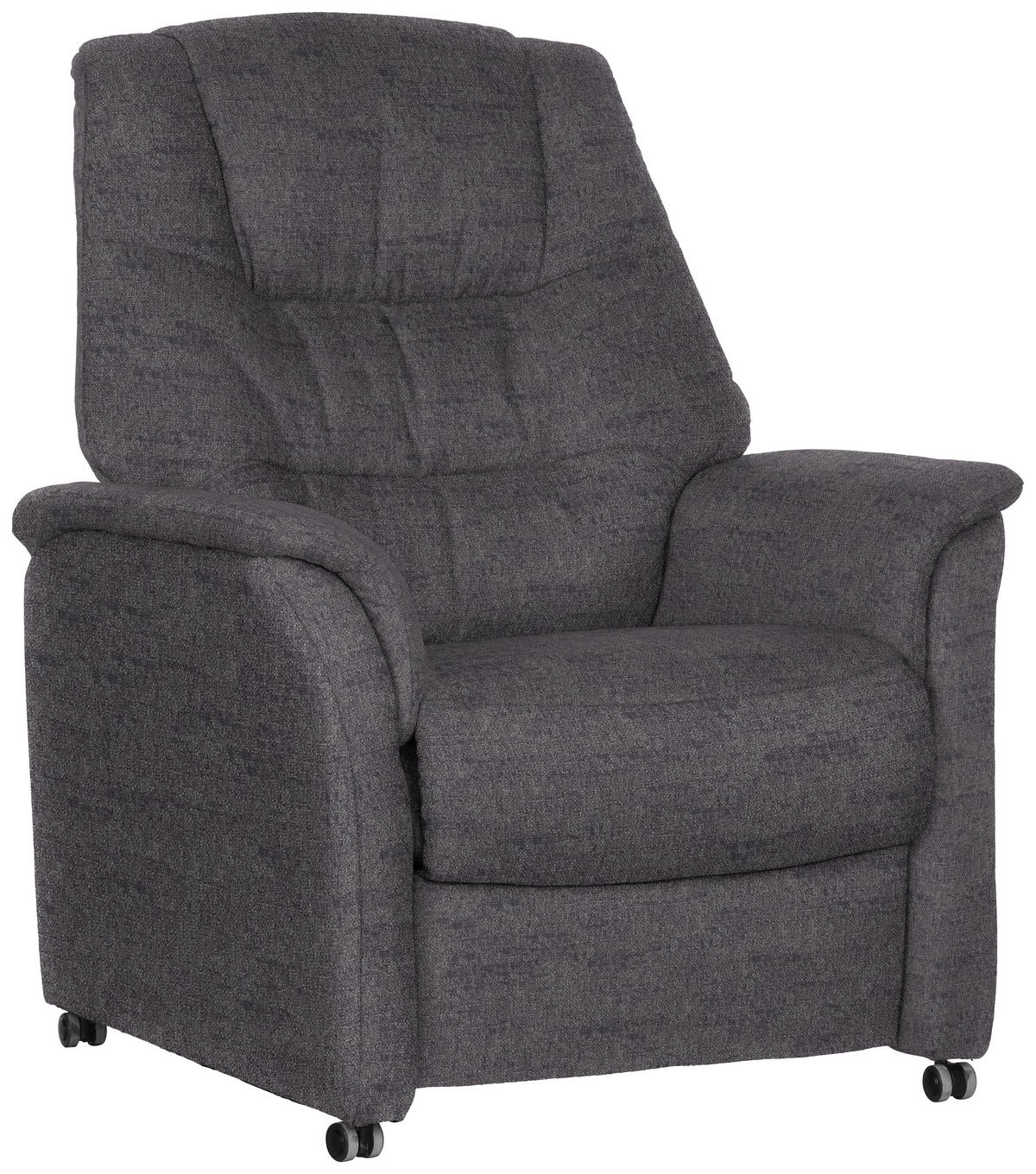 FERNSEHSESSEL  mit Flachgewebe Anthrazit  - Anthrazit, KONVENTIONELL, Textil (85/107/84cm) - Welnova