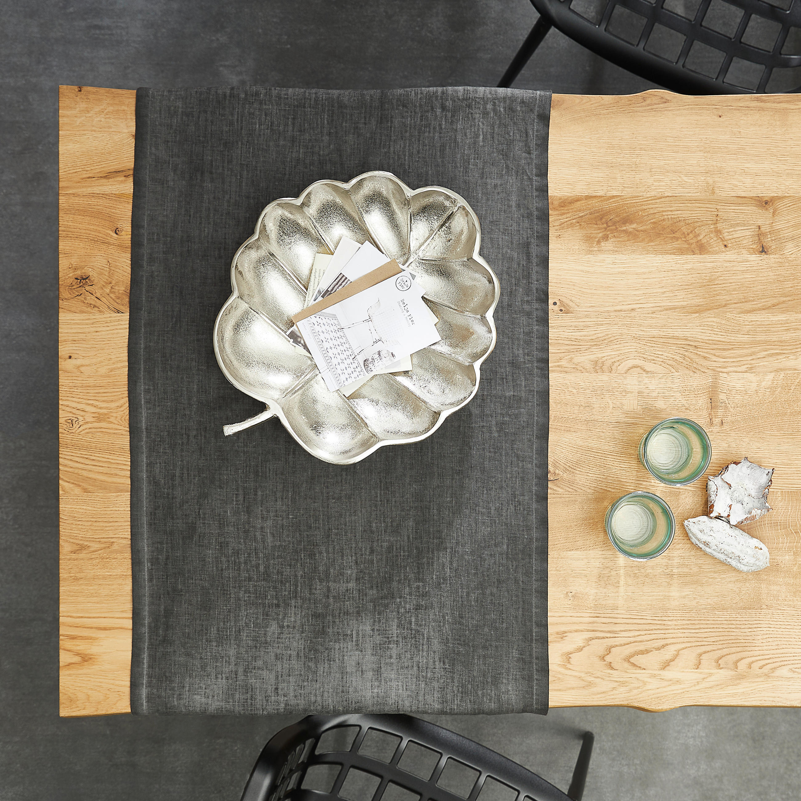 DEKOSCHALE - Nickelfarben, Trend, Metall (40/33/7cm) - Ambia Home