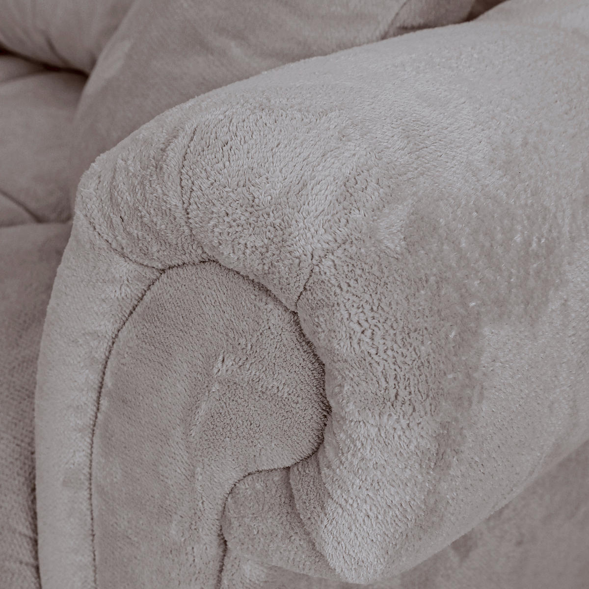 ECKSOFA Grau Plüsch  - Dunkelbraun/Grau, KONVENTIONELL, Holz/Textil (190/288cm) - Carryhome