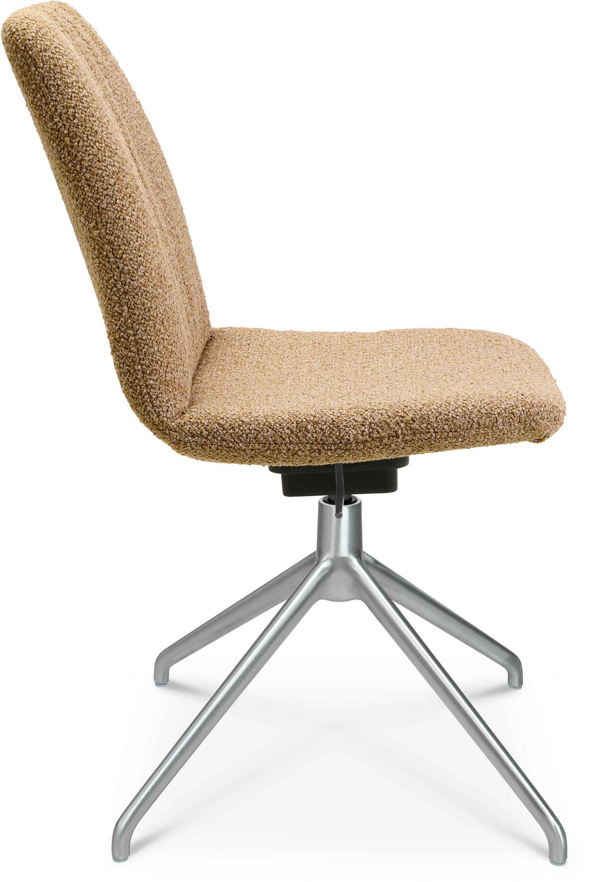 STUHL  in Aluminium Flachgewebe  - Orange, Design, Textil/Metall (46/81,5-84,5/55cm) - Johann Jakob