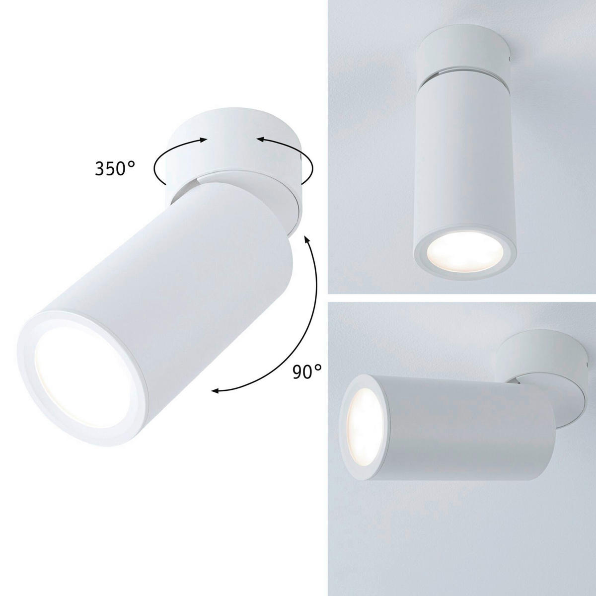 DECKENSTRAHLER Turnal 6,0/11,5 cm   - Weiß, Basics, Metall (6,0/11,5cm) - Paulmann