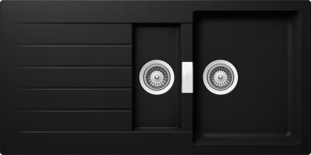 SPÜLE SIGD150UPUR  - Schwarz, Basics, Stein (100/50cm) - Schock