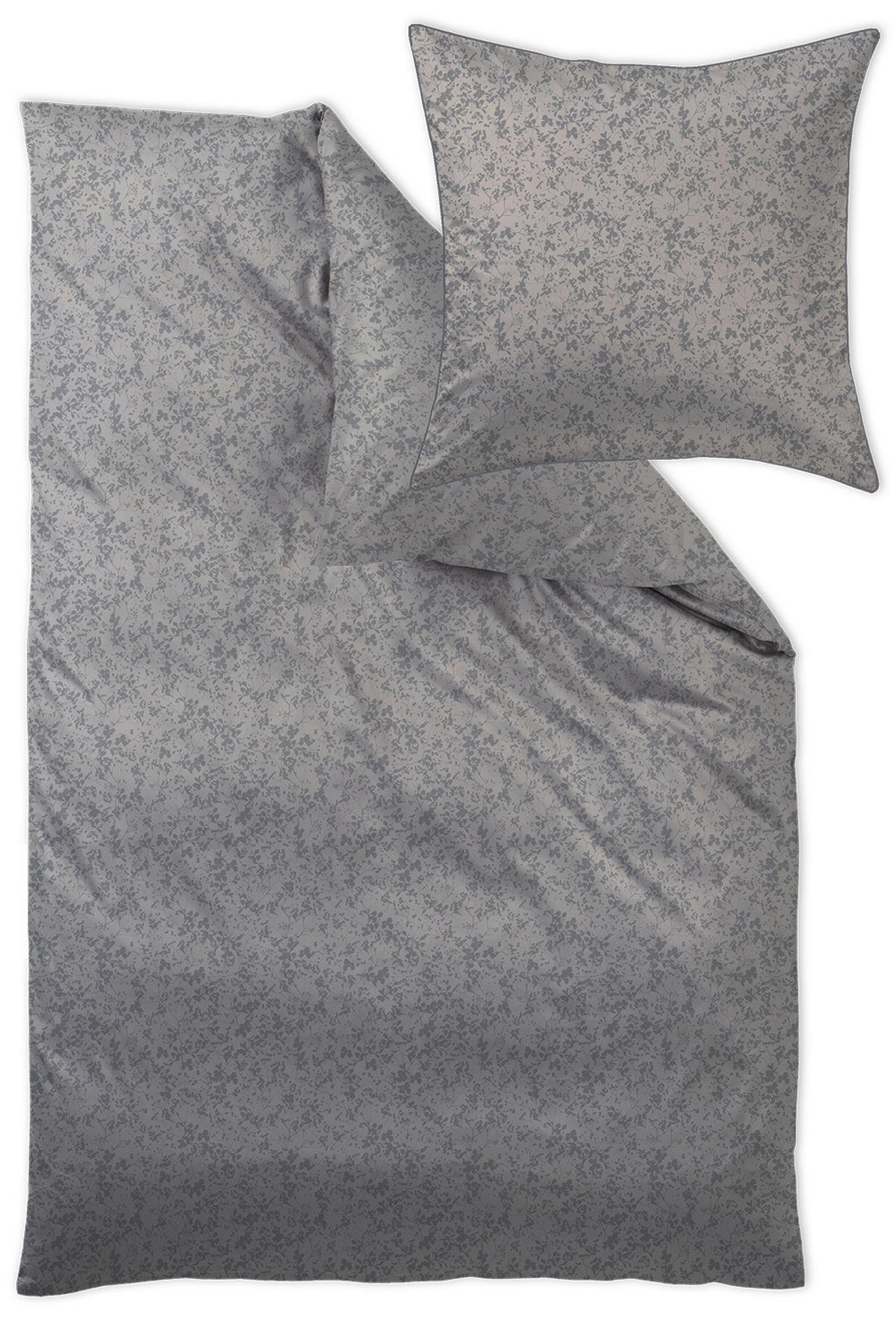 POSTELJINA NORA 140/200 cm damast siva  - siva, Osnovno, tekstil (140/200cm) - Curt Bauer