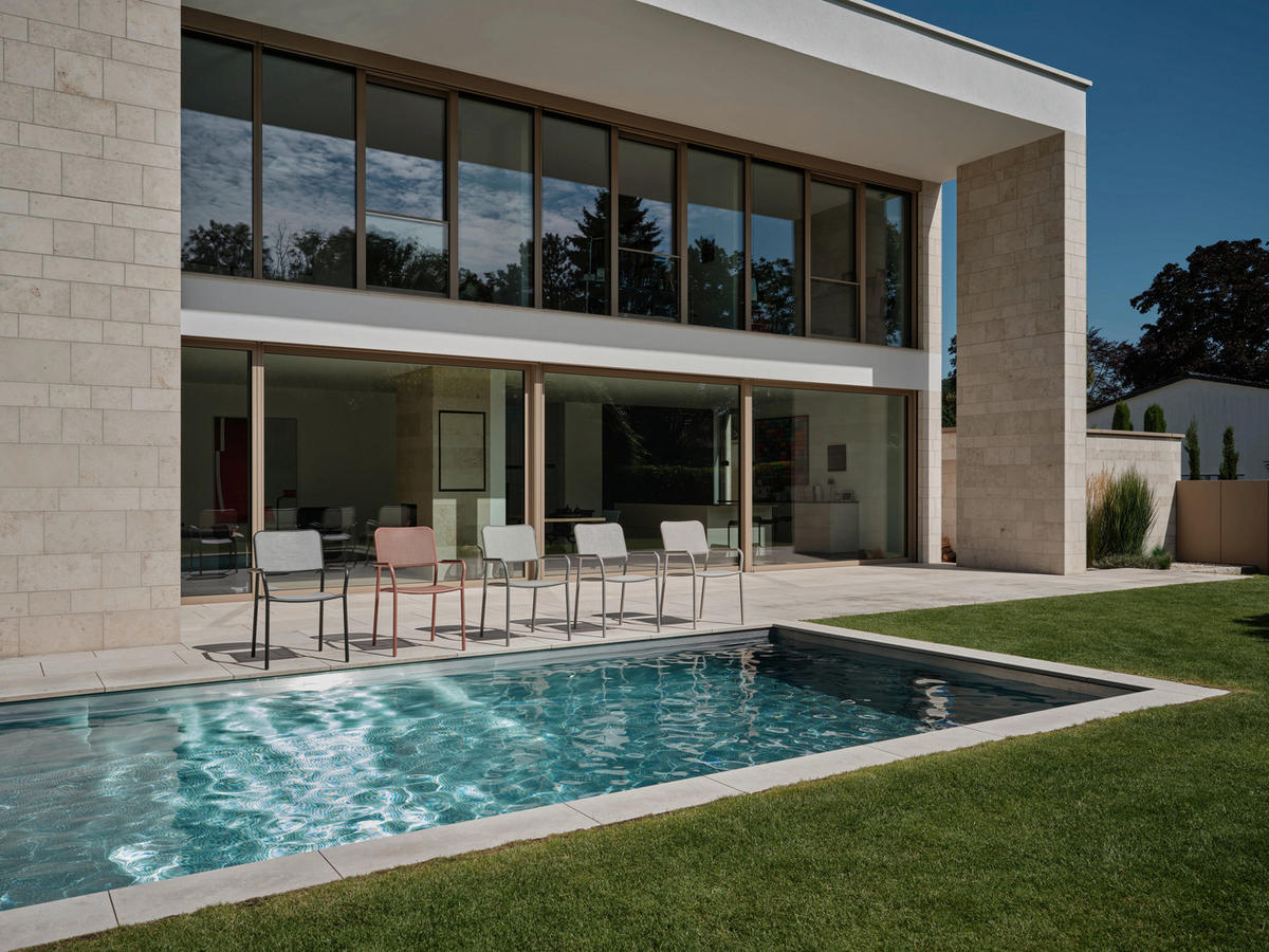 STAPELSESSEL Aluminium Terracotta  - Terracotta, Basics, Textil/Metall (61/89/59cm) - Stern