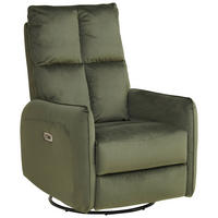 RELAXSESSEL Metall, Textil Grün  - Schwarz/Grün, Design, Textil/Metall (81/110/95cm) - Carryhome