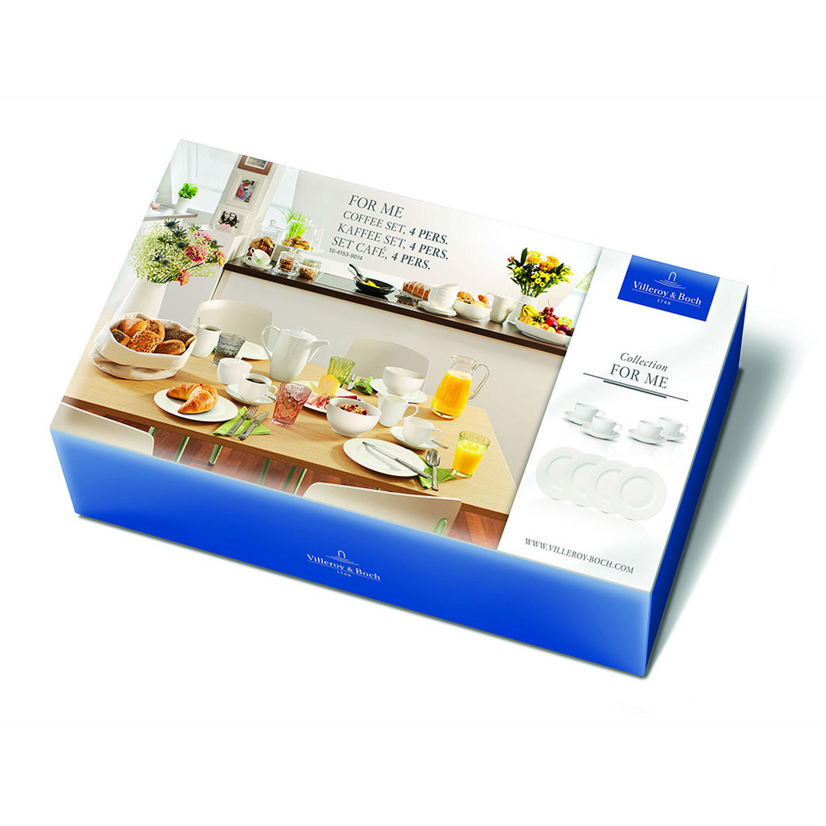 KAVNI SERVIS  For Me  12-delni      - bela, Design, keramika (35/20/33cm) - Villeroy & Boch