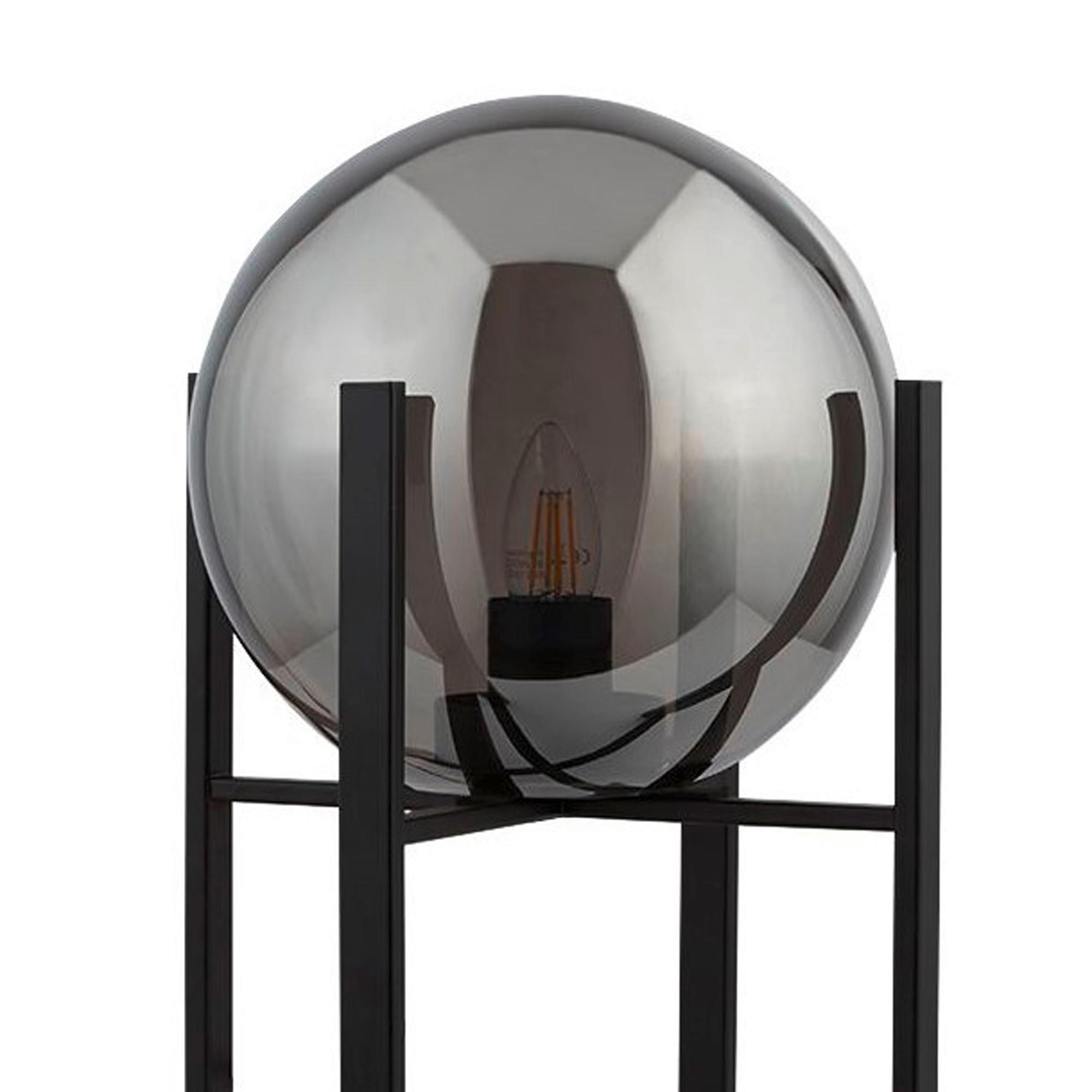 TISCHLEUCHTE Amsterdam 28/43 cm   - Schwarz, MODERN, Glas/Metall (28/43cm) - Searchlight