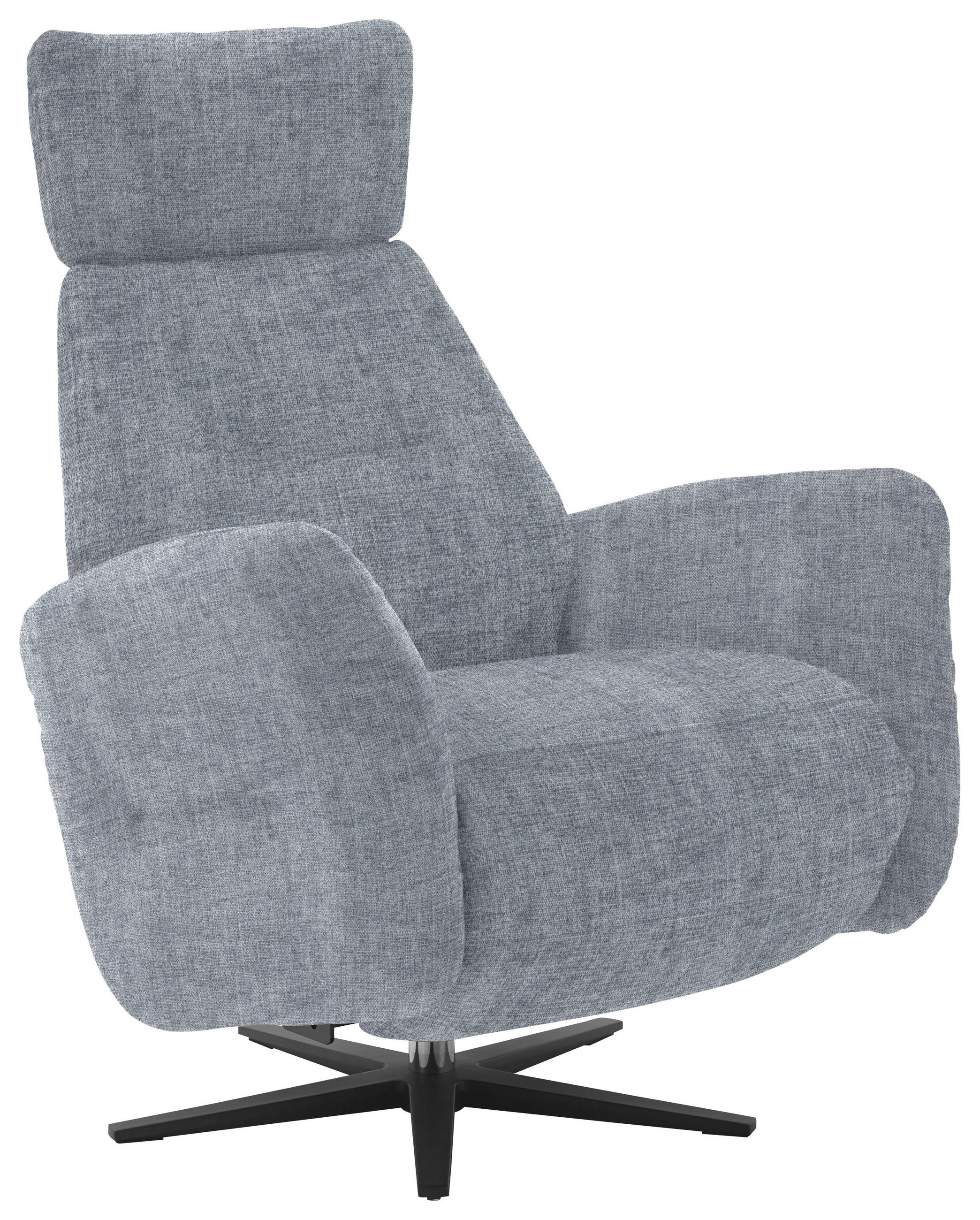 RELAXSESSEL in Textil Blaugrau  - Blaugrau/Schwarz, Design, Textil/Metall (78/113/90cm) - Dieter Knoll