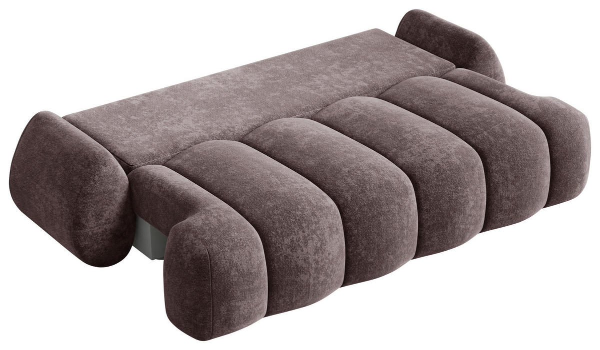 SCHLAFSOFA Bordeaux  - Bordeaux/Schwarz, Design, Kunststoff/Textil (270/103/113cm) - MID.YOU