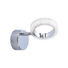 LED-WANDLEUCHTE - Chromfarben, Design, Metall (17,5/15/18cm) - Novel