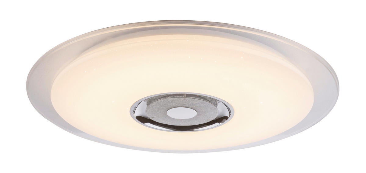 LED-DECKENLEUCHTE 60/6,1 cm   - Klar/Opal, Design, Glas/Kunststoff (60/6,1cm) - Globo
