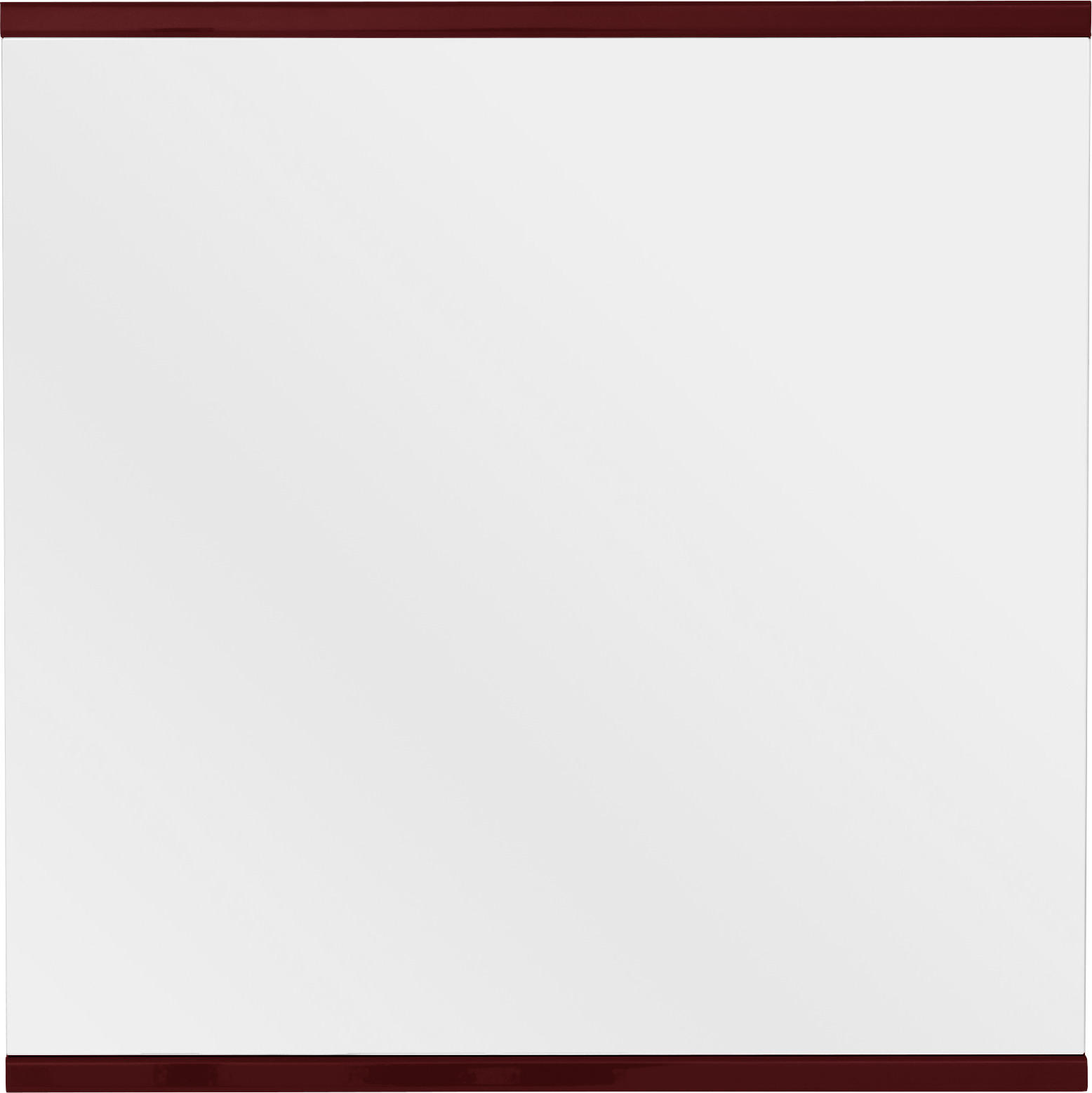 WANDSPIEGEL 75/75,6/4,6 cm  - Dunkelrot, Design, Glas/Holzwerkstoff (75/75,6/4,6cm) - Invivus