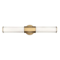 BADEZIMMER-WANDLEUCHTE - Messingfarben, Design, Glas/Metall (65,9/12,7/10.5cm) - Elstead Lighting