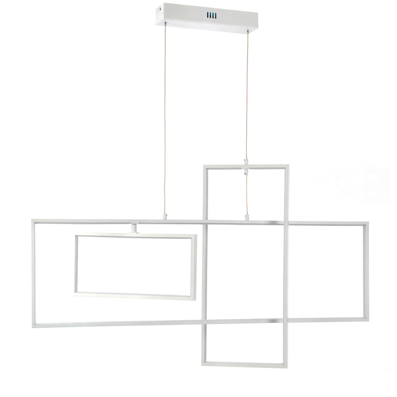 LED-HÄNGELEUCHTE 90/2/100 cm  - Weiß, Design, Metall (90/2/100cm)