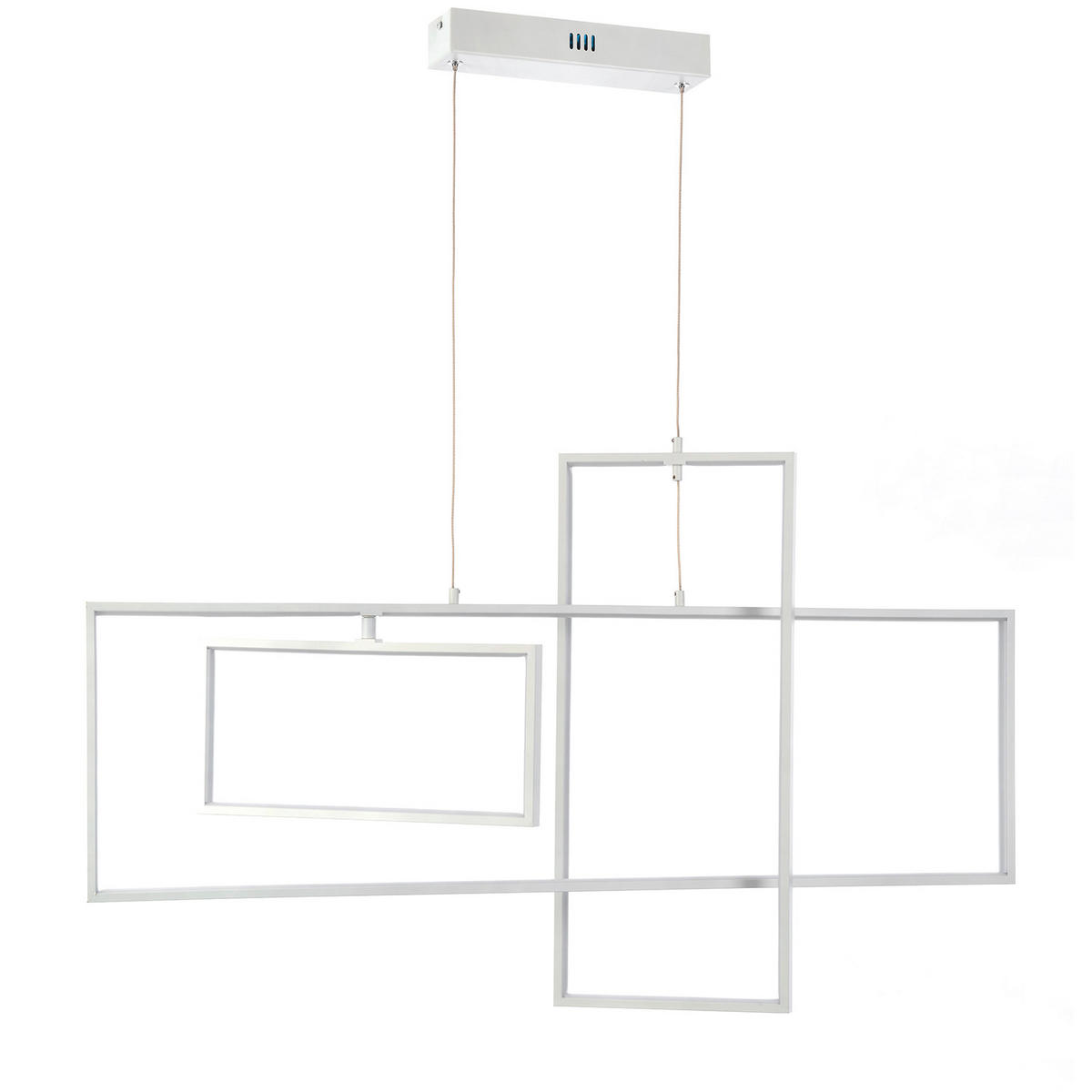 LED-HÄNGELEUCHTE 90/2/100 cm  - Weiß, Design, Metall (90/2/100cm)