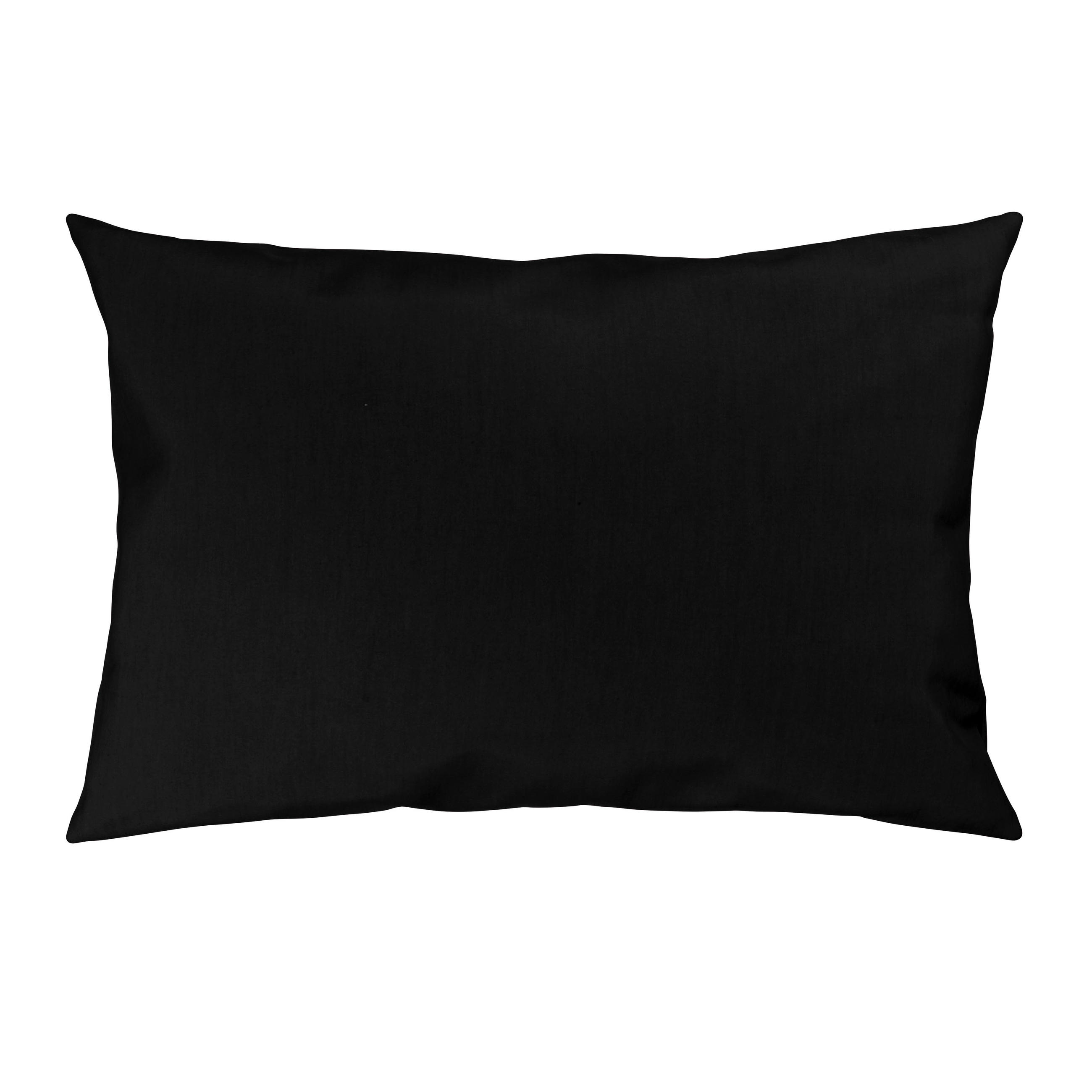 Husă Pentru Pernă 40/60 cm  - negru, Basics, textil (40/60cm) - Novel