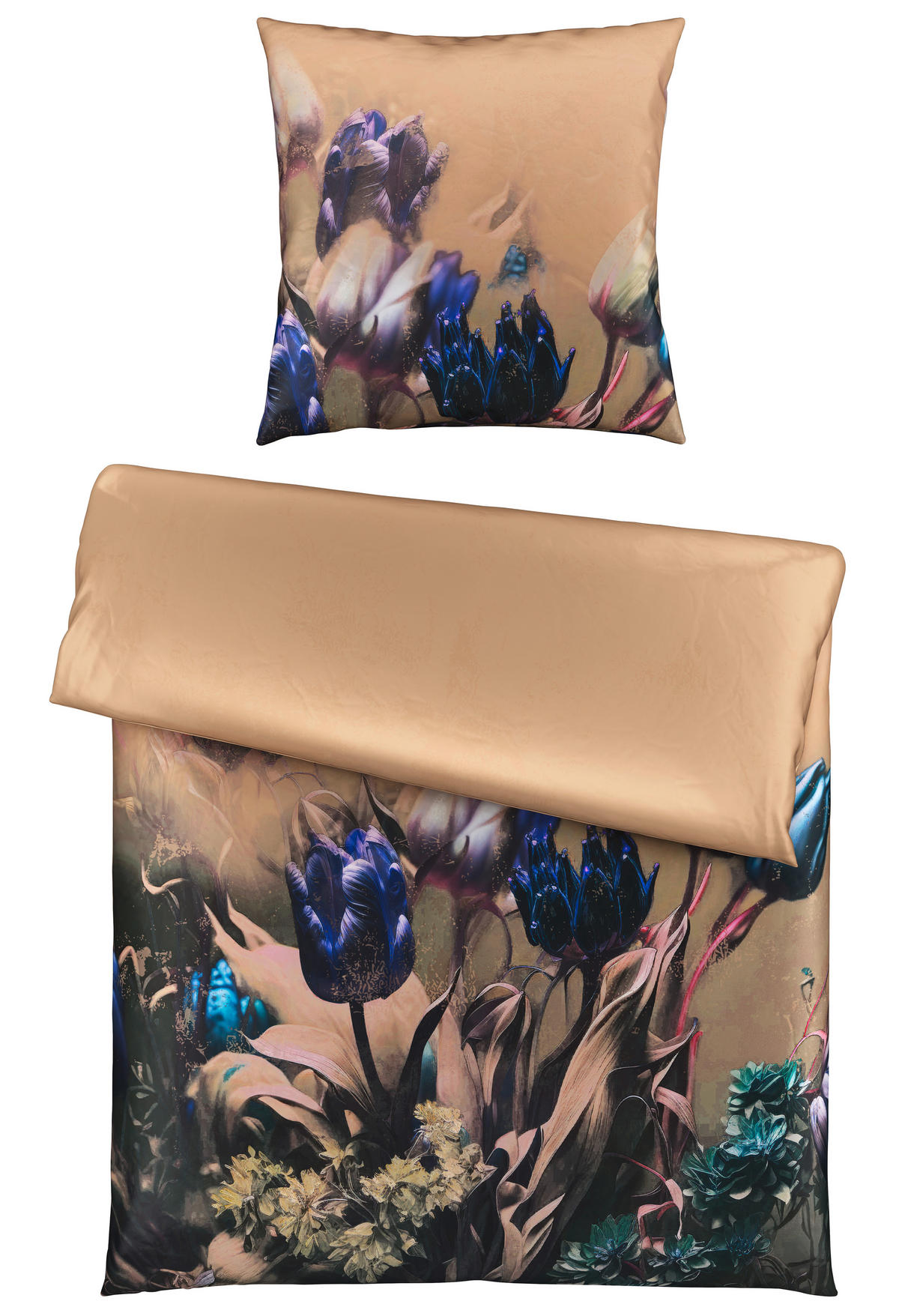 BETTWÄSCHE Satin 135/200 cm  - Braun, Textil (135/200cm) - Novel