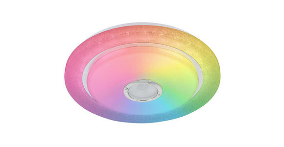 LED-DECKENLEUCHTE 38/8 cm - Chromfarben/Weiß, Trend, Kunststoff/Metall (38/8cm) - Novel