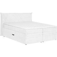 BOXSPRINGBETT 180/200 cm  in Weiss  - Weiss/Schwarz, Konventionell, Holz/Textil (180/200cm) - Welnova