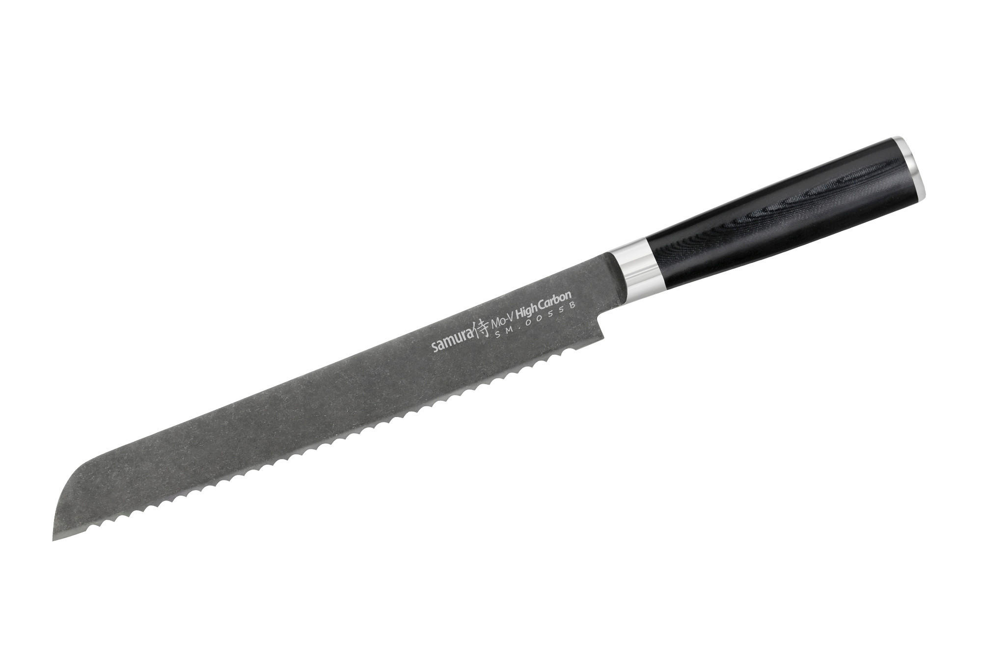 NOŽ ZA KRUH  MO-V Stonewash  36,5/2,8/3,6 cm          nerjaveče jeklo - Basics, kovina/karton (36,5/2,8/3,6cm) - Samura