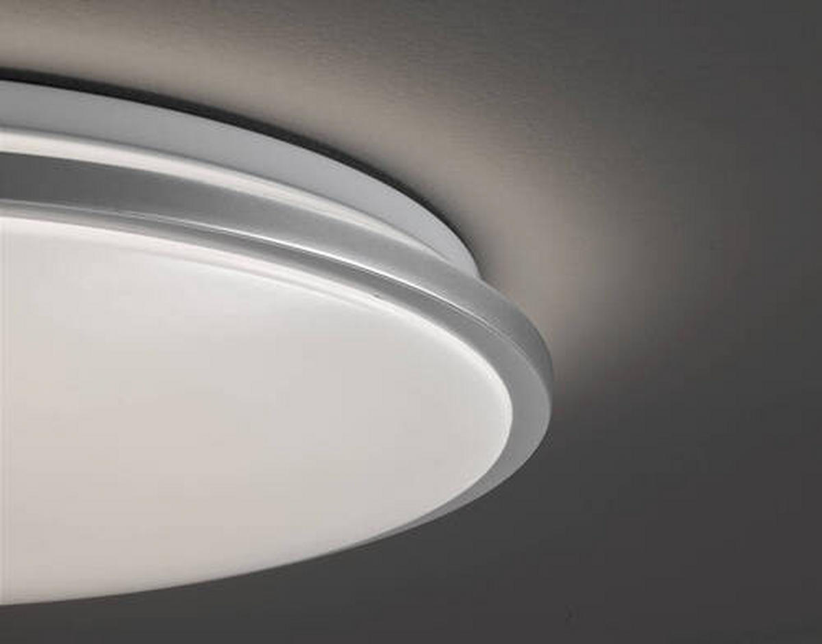LED-DECKENLEUCHTE - Silberfarben/Weiß, Design, Glas (40cm) - Fischer & Honsel