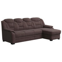 ECKSOFA in Chenille Braun  257/162 cm  - Schwarz/Braun, Basics, Kunststoff/Textil (257/162cm) - MID.YOU