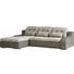 ECKSOFA Beige, Grau Bettkasten, Nierenkissen, Schlaffunktion - Chromfarben/Beige, Design, Textil/Metall (205/270cm) - Carryhome ECKSOFA Beige, Grau Bettkasten, Nierenkissen, Schlaffunktion - Chromfarben/Beige, Design, Textil/Metall (205/270cm) - Carryhome