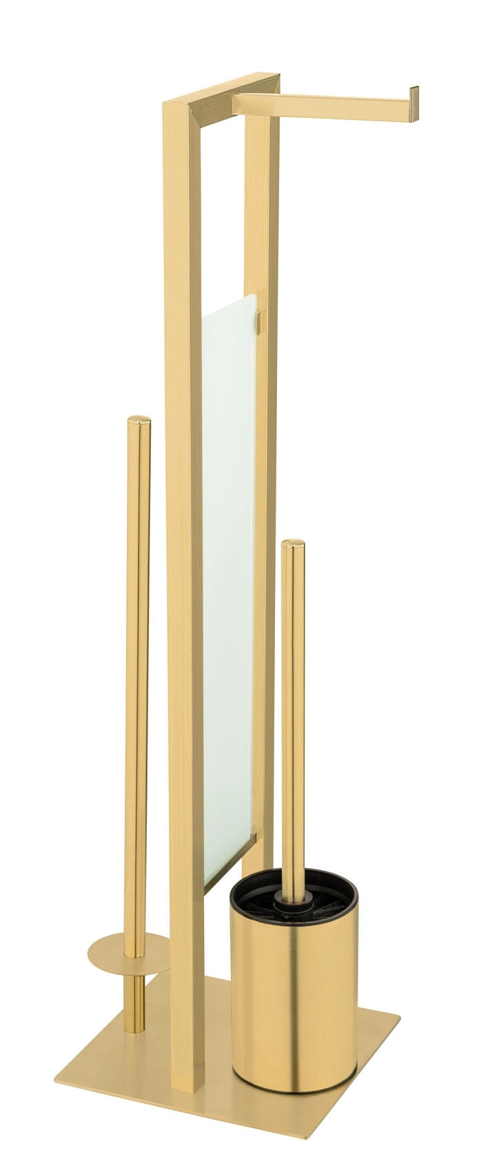WC-BÜRSTENKOMBINATION - Goldfarben, Basics, Kunststoff/Metall (18/70/23cm) - Wenko