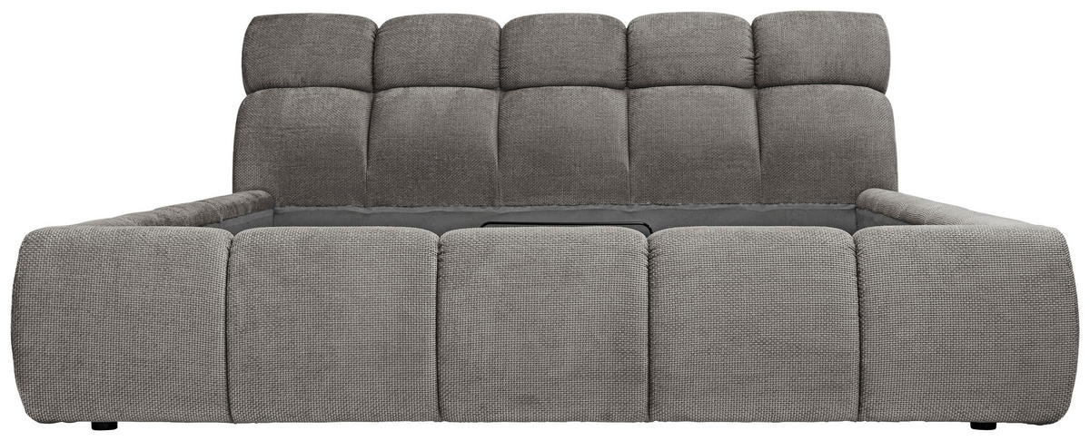 POLSTERBETT 140/200 cm  in Greige  - Greige/Schwarz, Design, Kunststoff/Textil (140/200cm) - Esposa