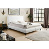 POLSTERBETT 140/200 cm  in Creme  - Creme/Schwarz, Modern, Holz/Holzwerkstoff (140/200cm) - MID.YOU