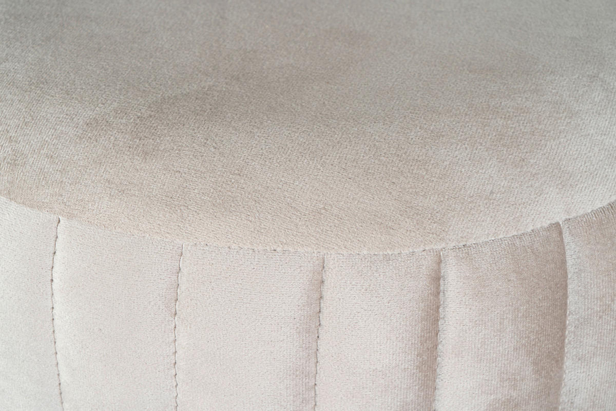 TABURET, textil, 43/46 cm - barvy zlata/šedohnědá, Design, kov/textil (43/46cm) - MID.YOU