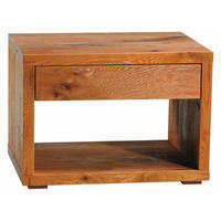 NACHTKÄSTCHEN in massiv Wildeiche Eichefarben  - Eichefarben, Design, Holz (60/43/46cm) - Hasena