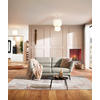 2-SITZER-SOFA Flachgewebe Sandfarben  - Sandfarben/Schwarz, Design, Textil/Metall (178-226/83-113/96-177cm) - Dieter Knoll