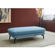 ECKSOFA  in Chenille, Flachgewebe Blau  284/180 cm  - Blau/Schwarz, Design, Textil/Metall (284/180cm) - Dieter Knoll