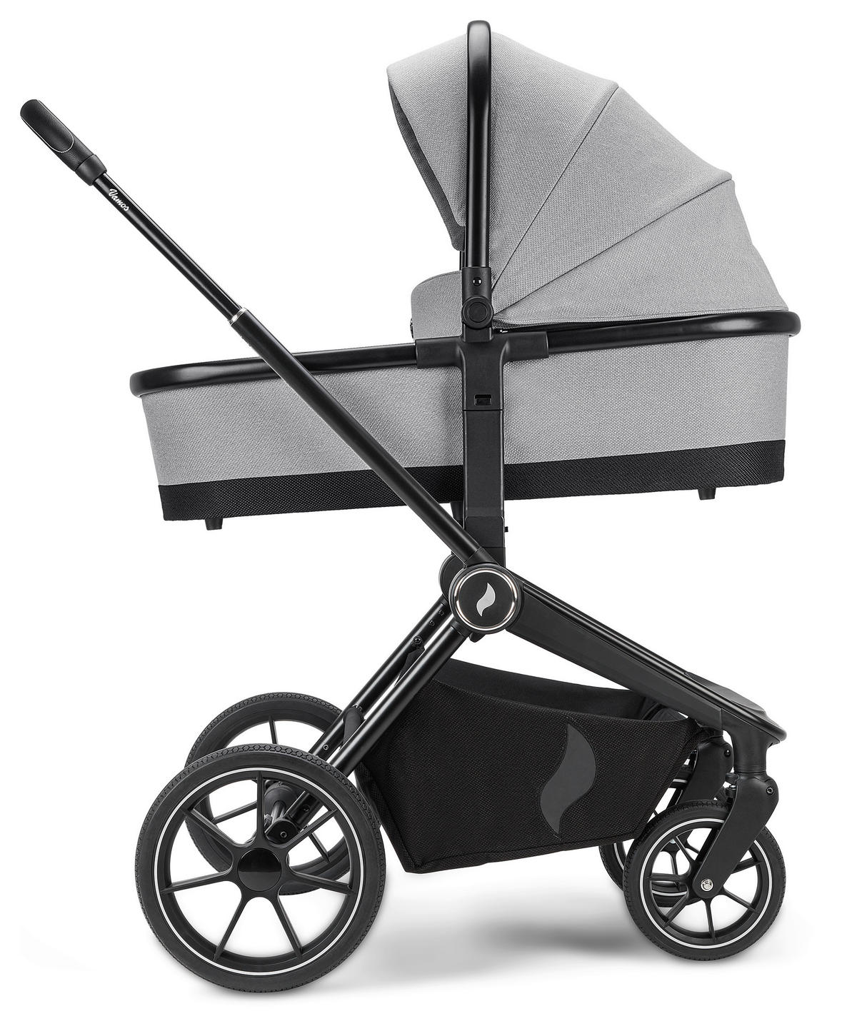 KOMBIKINDERWAGEN  Vamos Cloud  cloud  - Schwarz/Grau, KONVENTIONELL, Kunststoff/Textil (79,5/95,5/60,5cm) - Osann