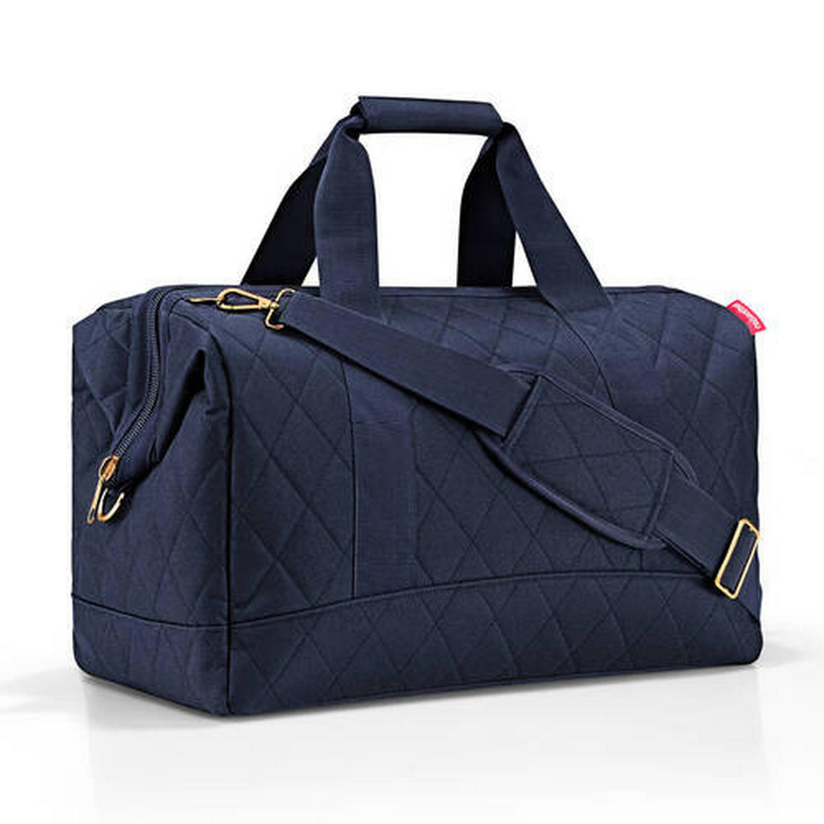 CESTOVNÁ TAŠKA 30 l - zlatá/tmavomodrá, Basics, textil (48/39,5/29cm) - Reisenthel