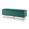 LOWBOARD  in 120/45/40 cm  - Messingfarben/Grün, Design, Holzwerkstoff/Metall (120/45/40cm) - Livetastic