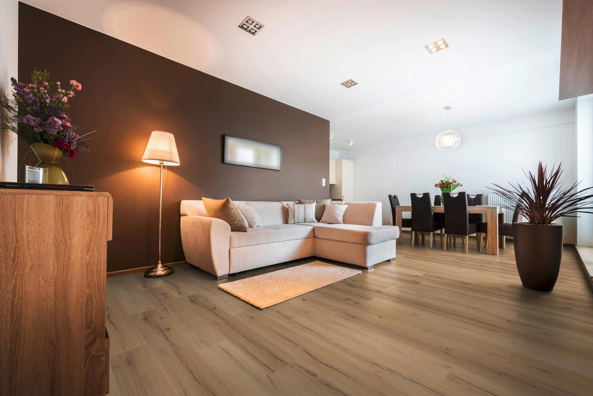 LAMINATBODEN Superior Standard plus  - Eichefarben, KONVENTIONELL, Holz (138.0/19.3/0.7cm)