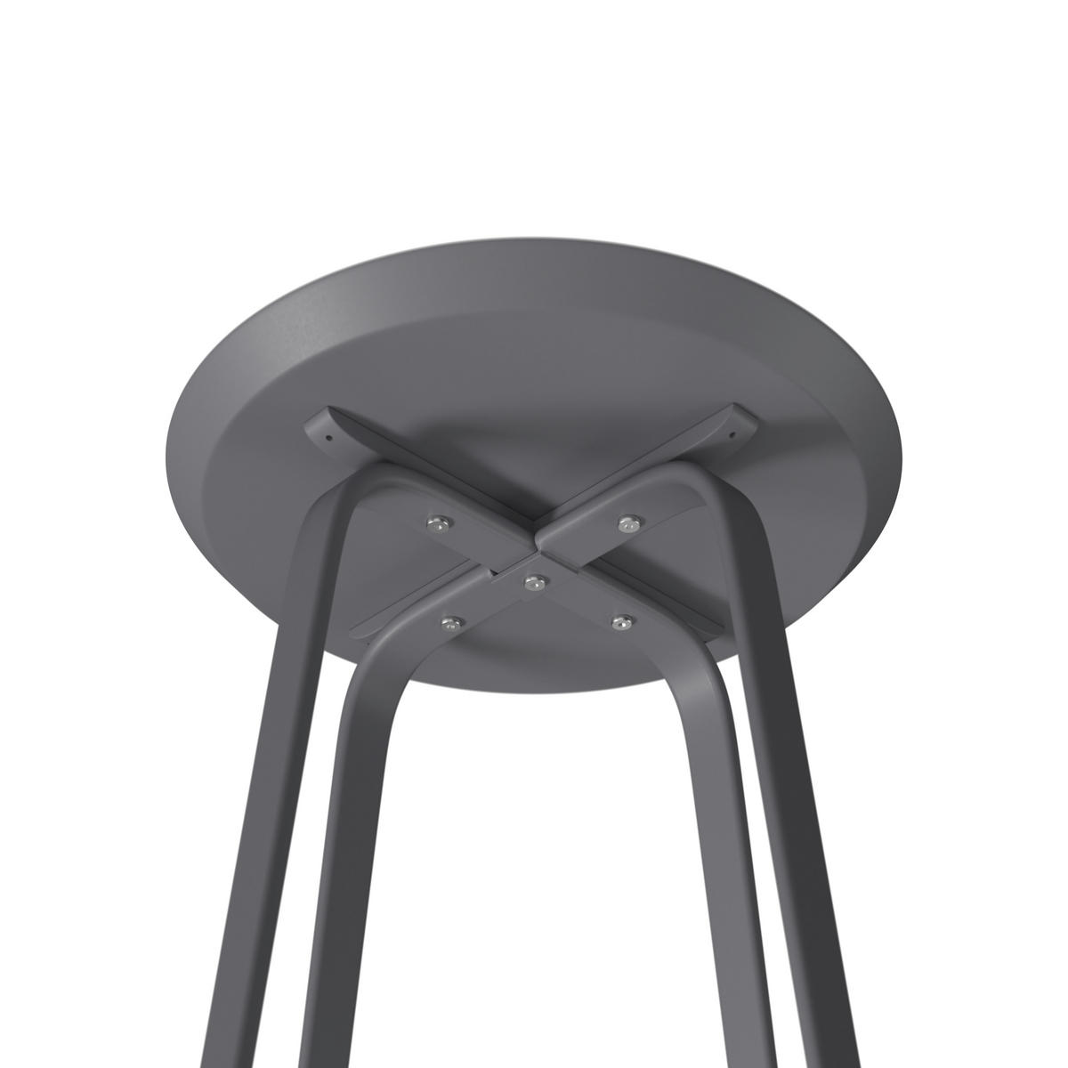 BEISTELLTISCH Metall 40/40/46 cm  - Anthrazit, Design, Metall (40/40/46cm) - Ambia Garden