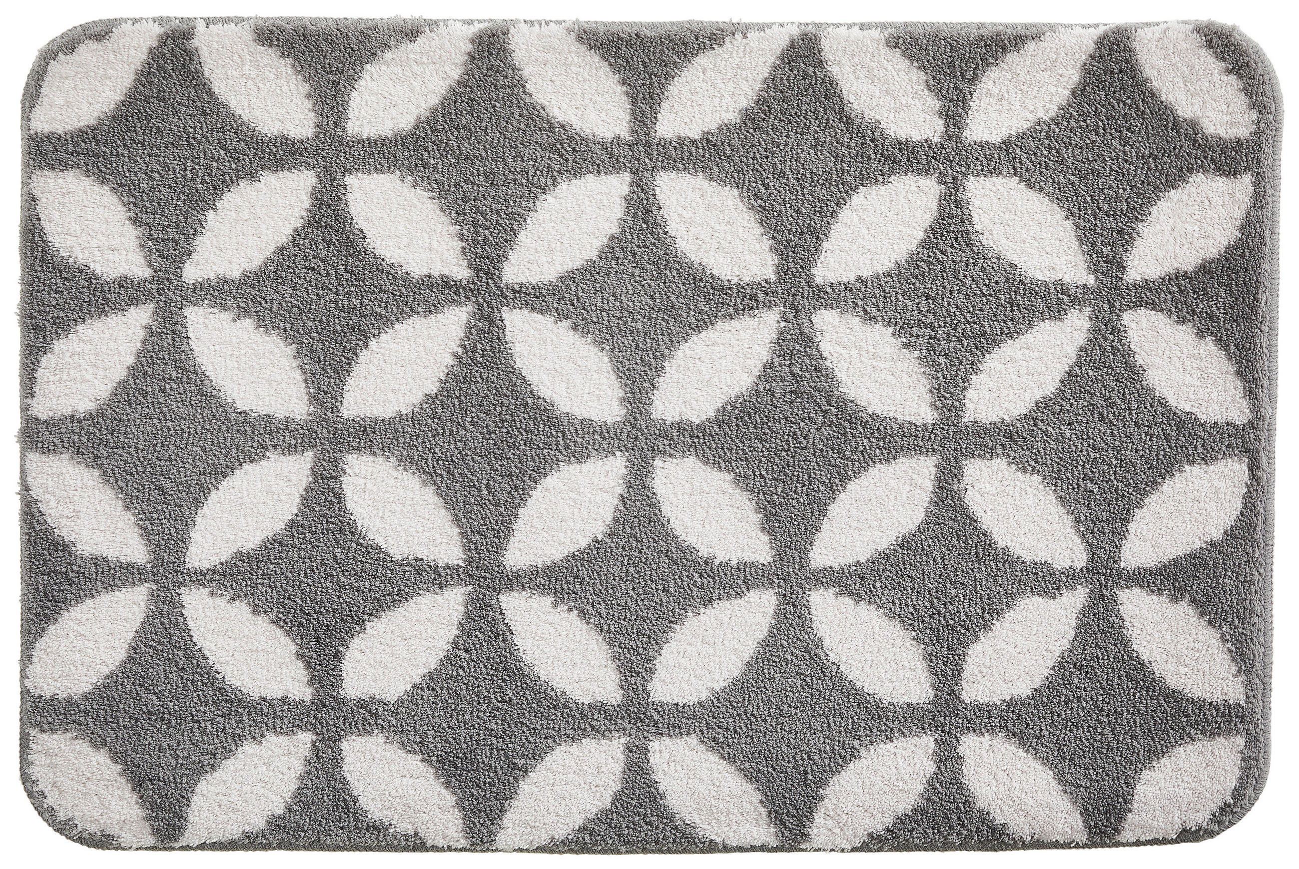 BADTEPPICH 60/90 cm Anthrazit  - Anthrazit, Basics, Kunststoff/Textil (60/90cm) - Kleine Wolke